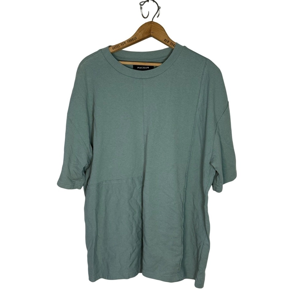 Pacsun Mens Tee Shirt Adult Size Large Green Casual Pullover